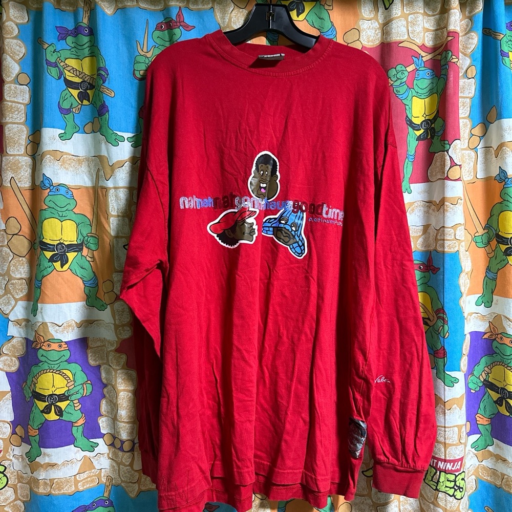 Platinum Fubu Red Graphic long sleeve